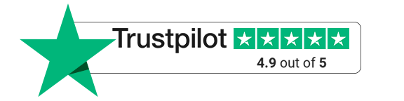Trustpilot 4.9 out of 5 Stars